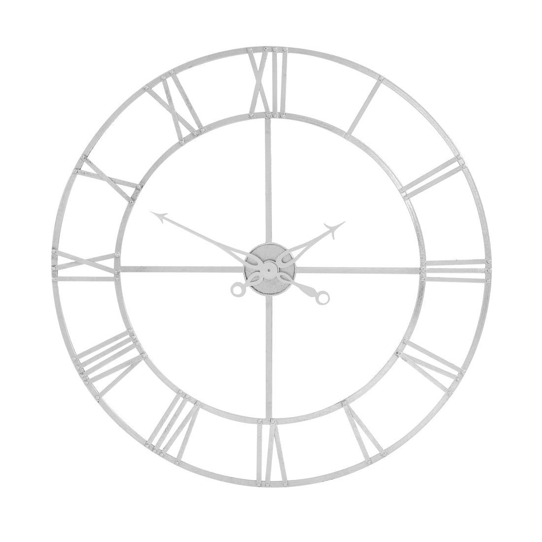 Large Silver Foil Skeleton Wall Clock – IOVEM