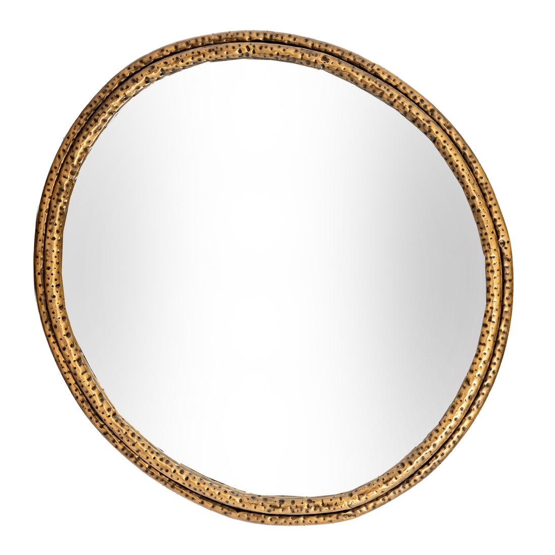 Nahla Large Mirror with Dimpled Frame – IOVEM