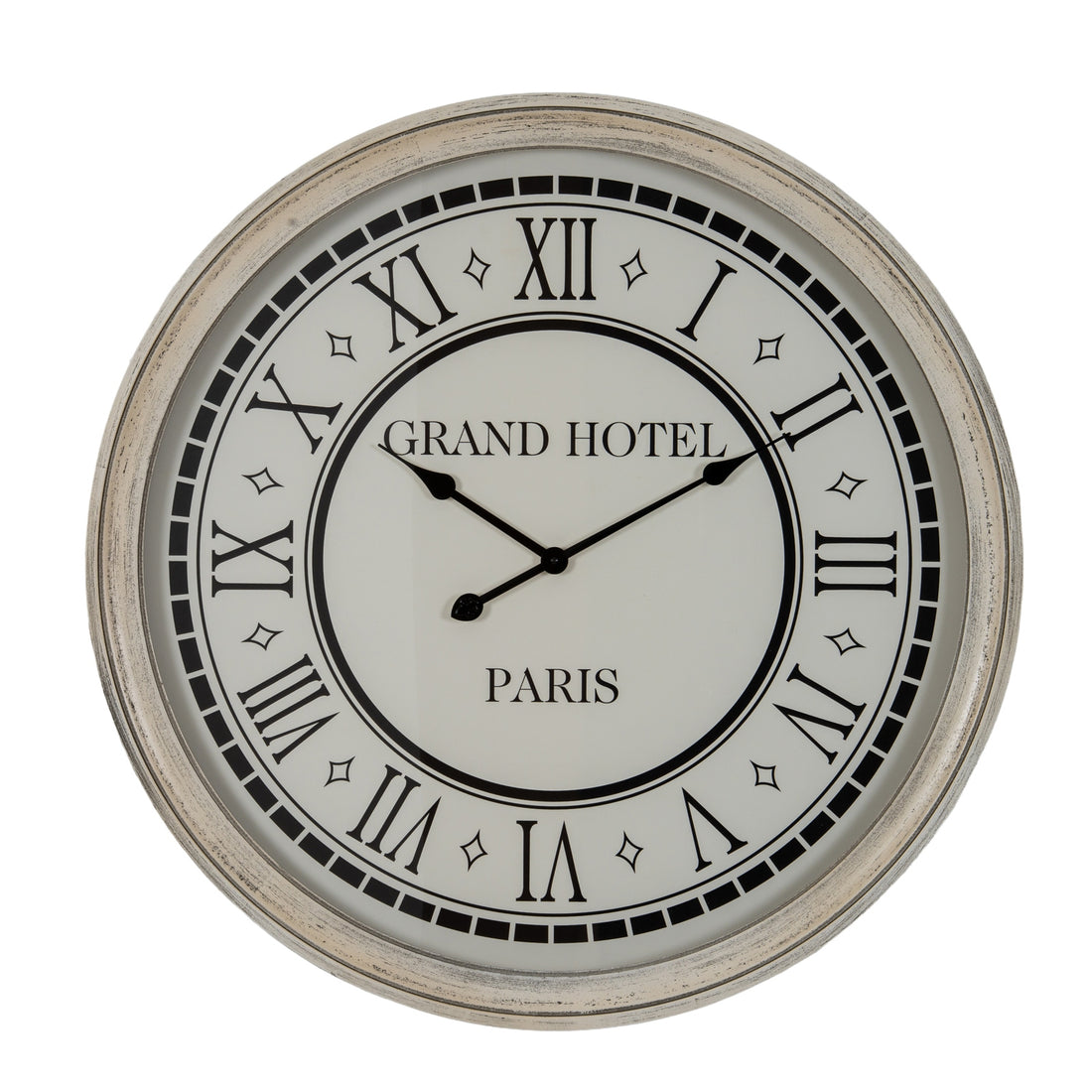 Hotel Paris Large Grey Clock With Glass – IOVEM