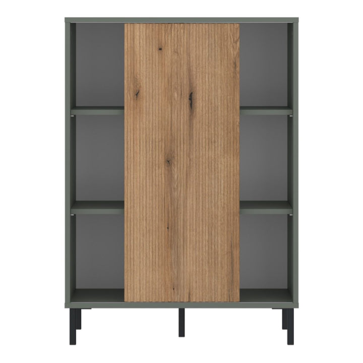 Darwin Sideboard 1 Door in Green/Oak