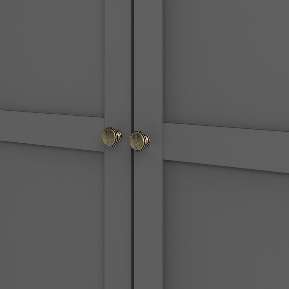 Paris Wardrobe with 3 Doors in Matt Grey