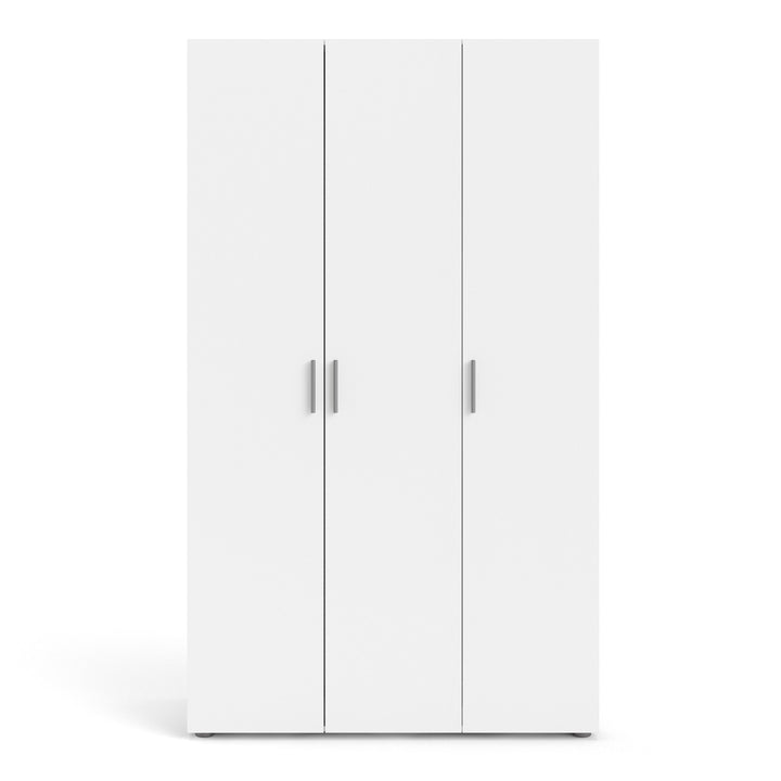 Pepe Wardrobe with 3 Doors in White