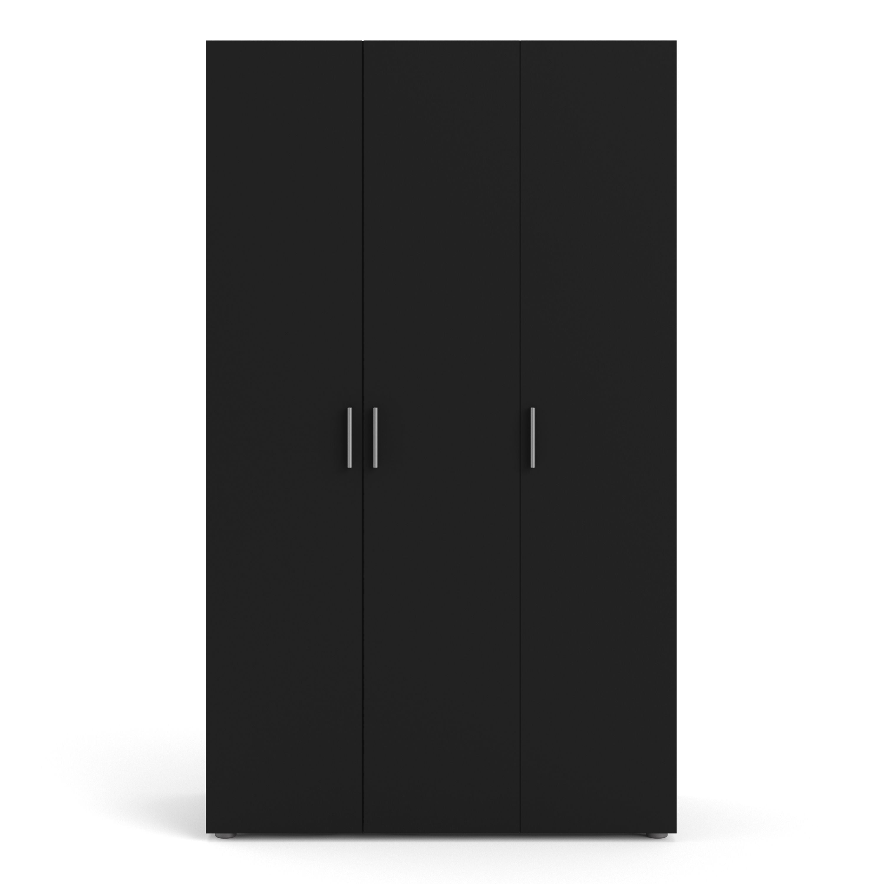 Pepe Wardrobe with 3 Doors in Black