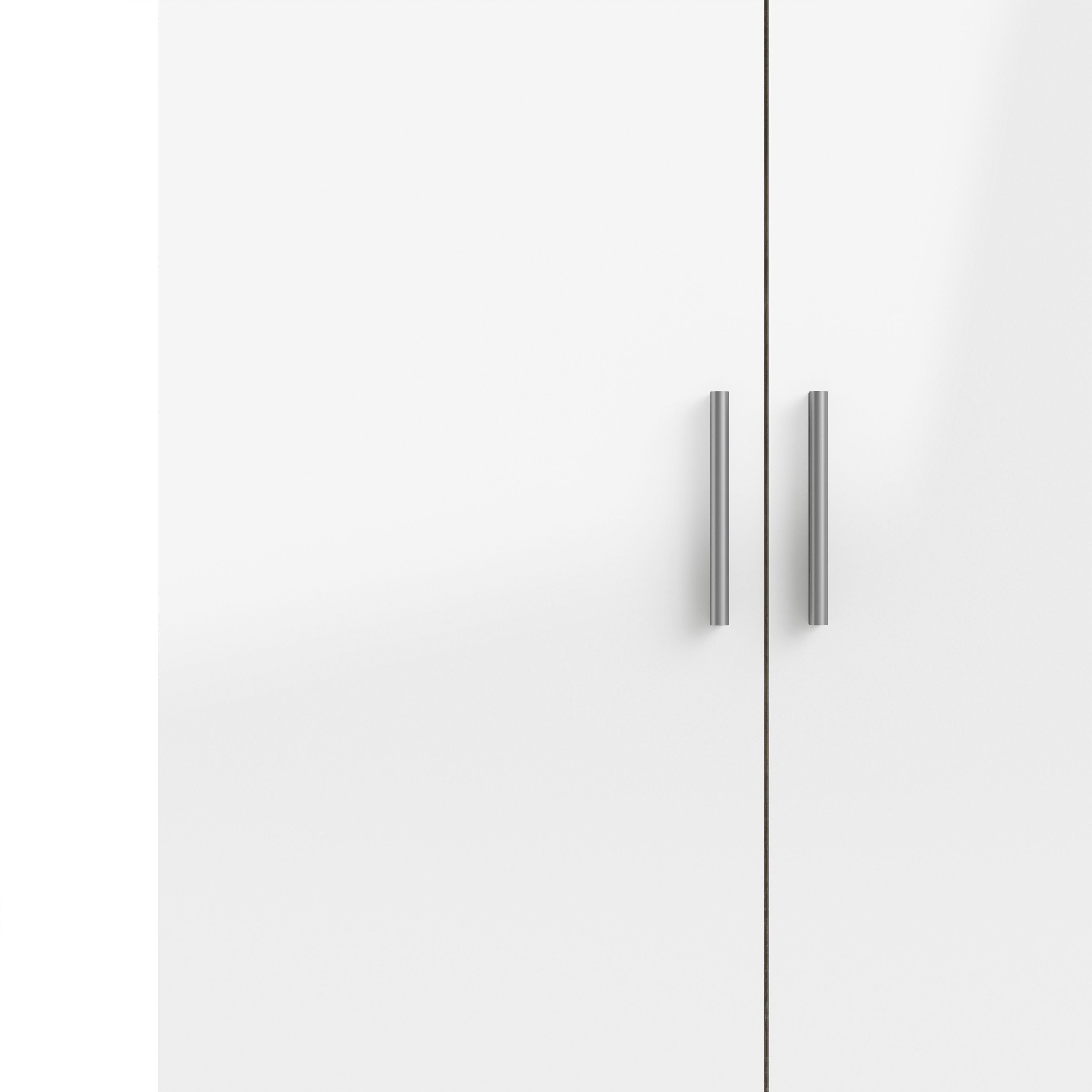 Pepe Wardrobe with 2 Doors in Oak with White High Gloss