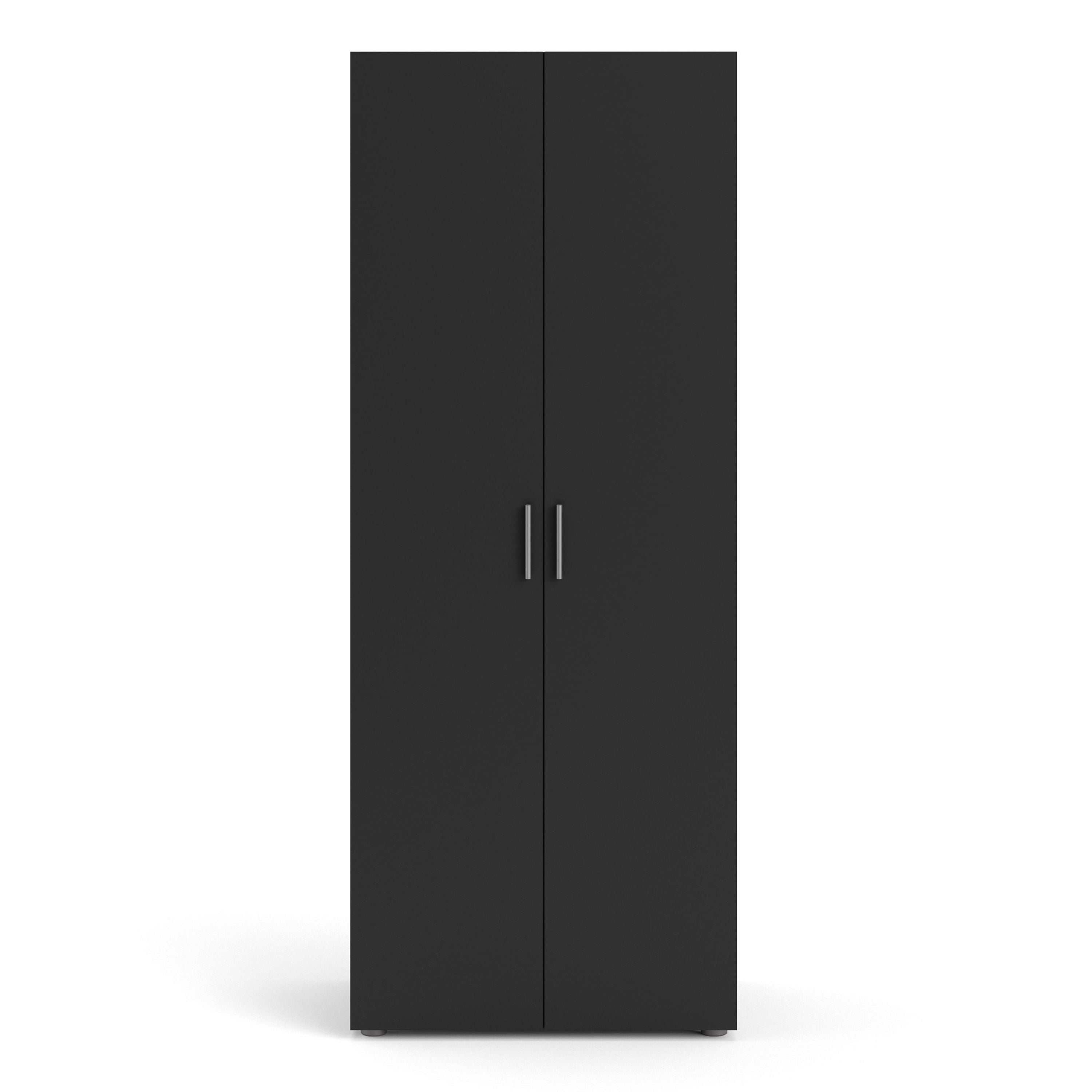 Pepe Wardrobe with 2 Doors in Black