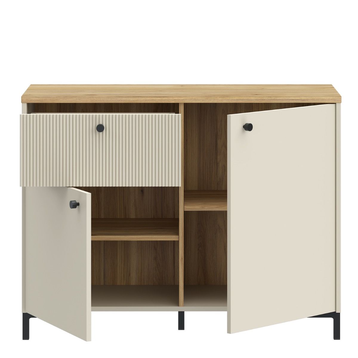 Bixbite Fluted Sideboard in Mauvella Oak & Sand – image 5
