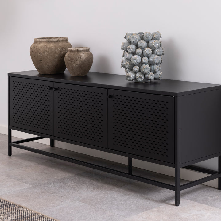 Manchester 3 Door Sideboard in Matt Black