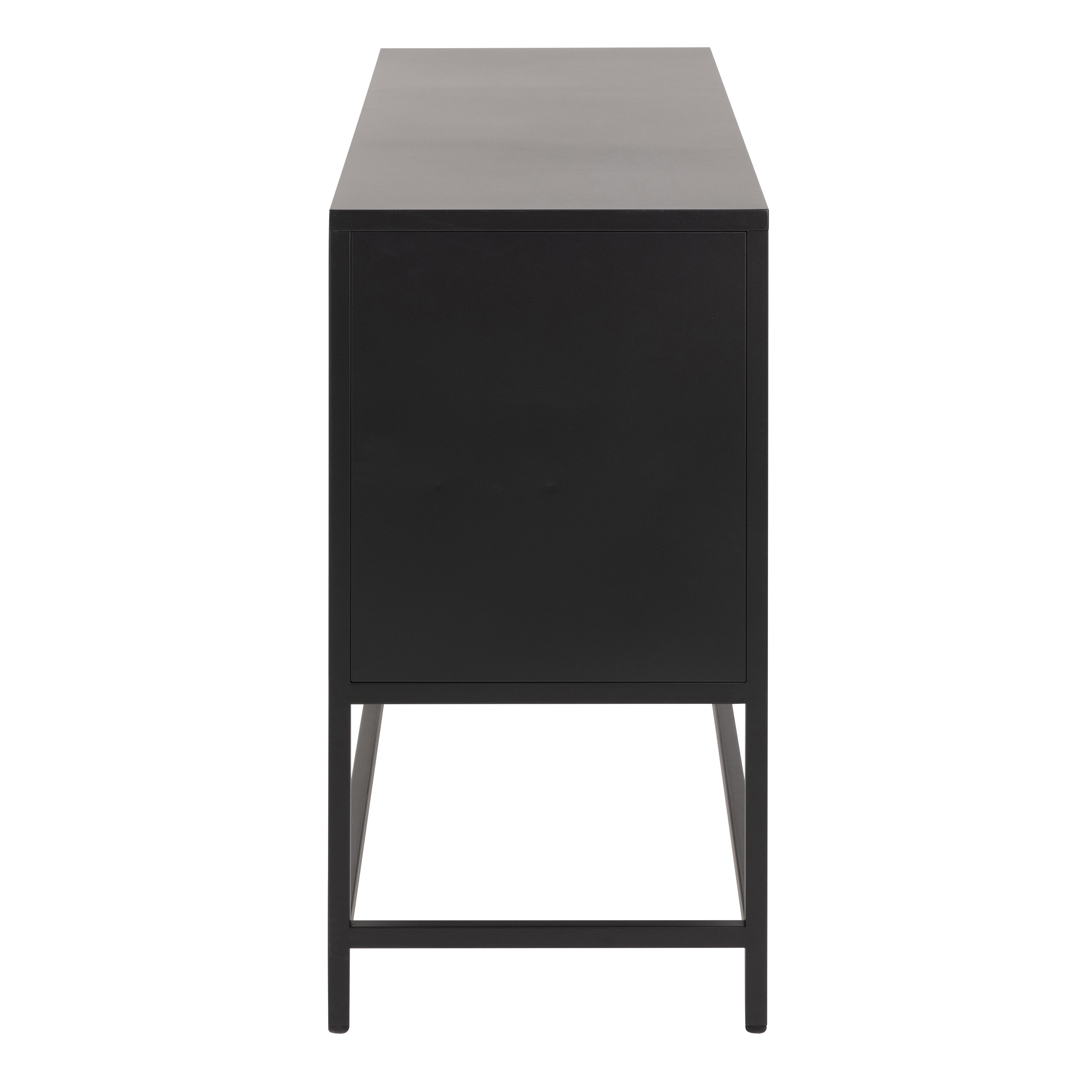 Manchester 3 Door Raised Sideboard in Matt Black