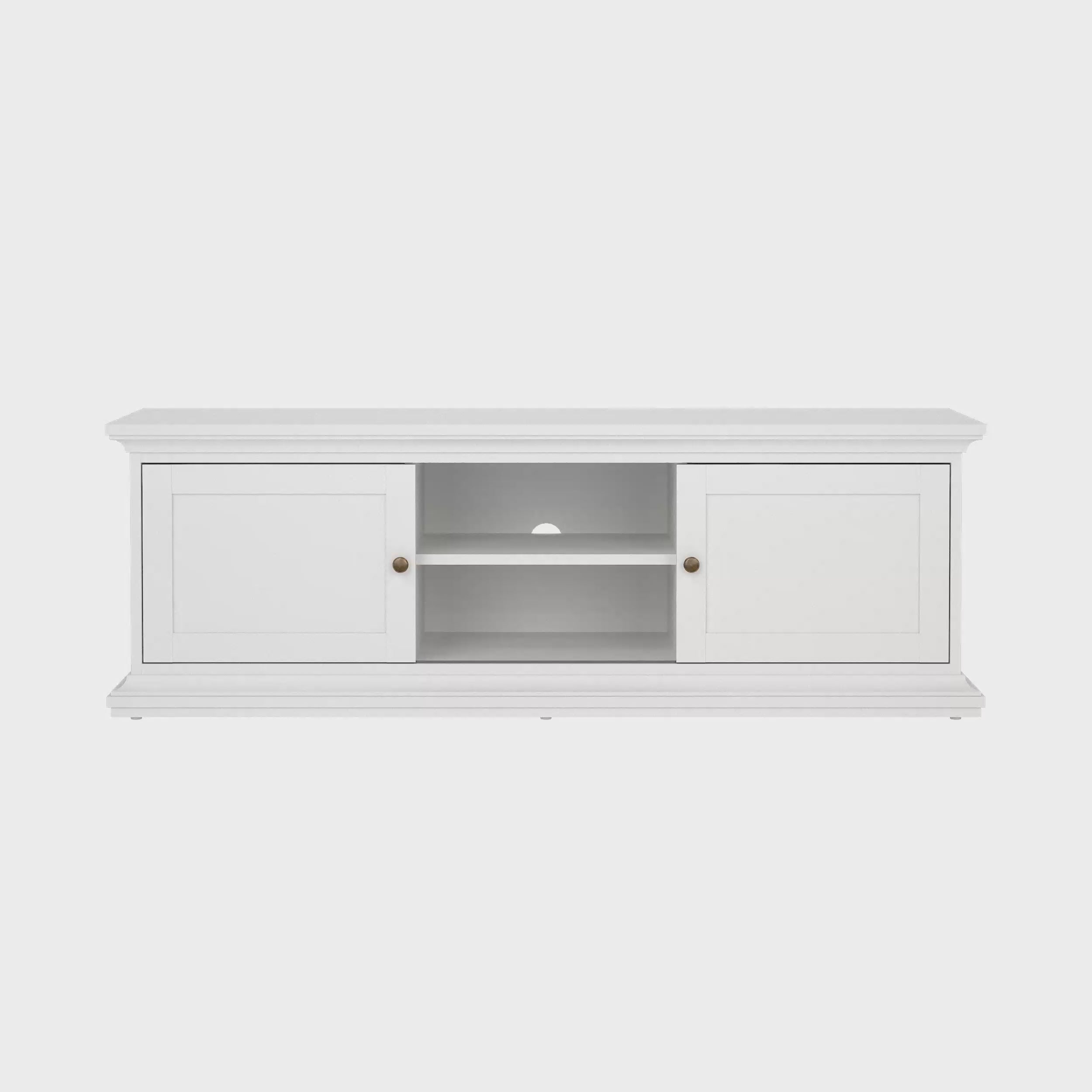 Paris TV-unit 2 frame Doors in White