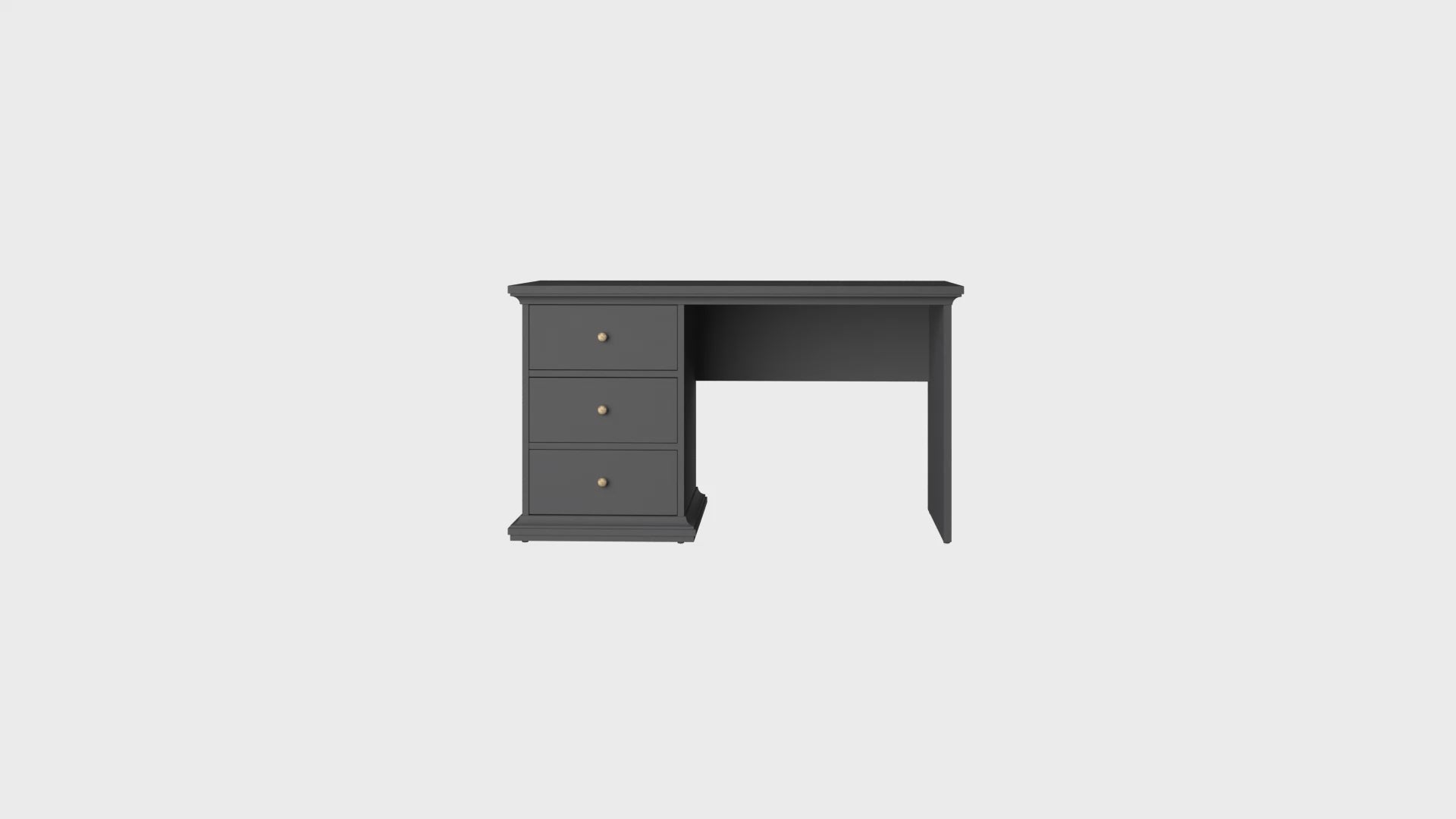 Paris Desk in Matt Grey