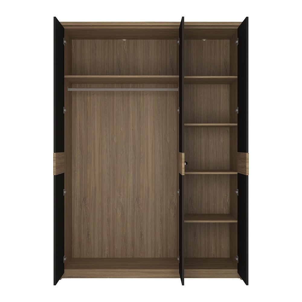 Monaco 3 door wardrobe with mirror door