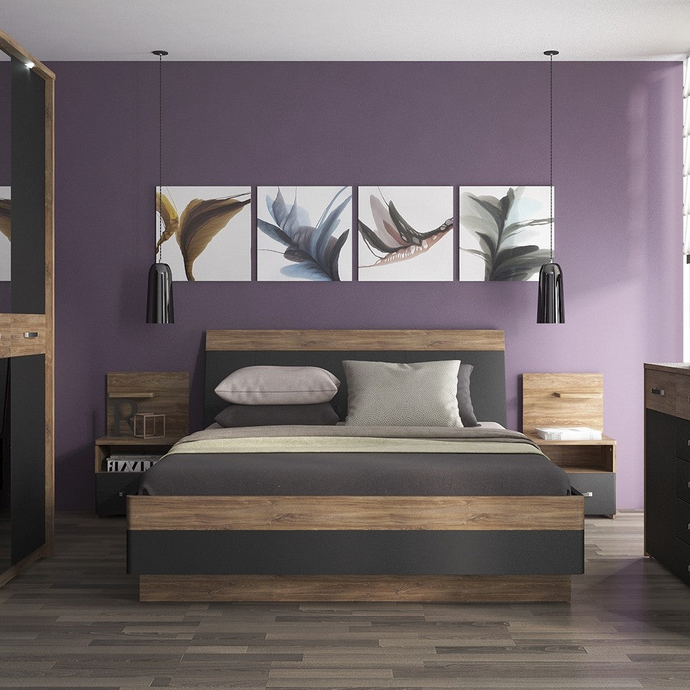 Monaco 4 door wardrobe with mirror doors