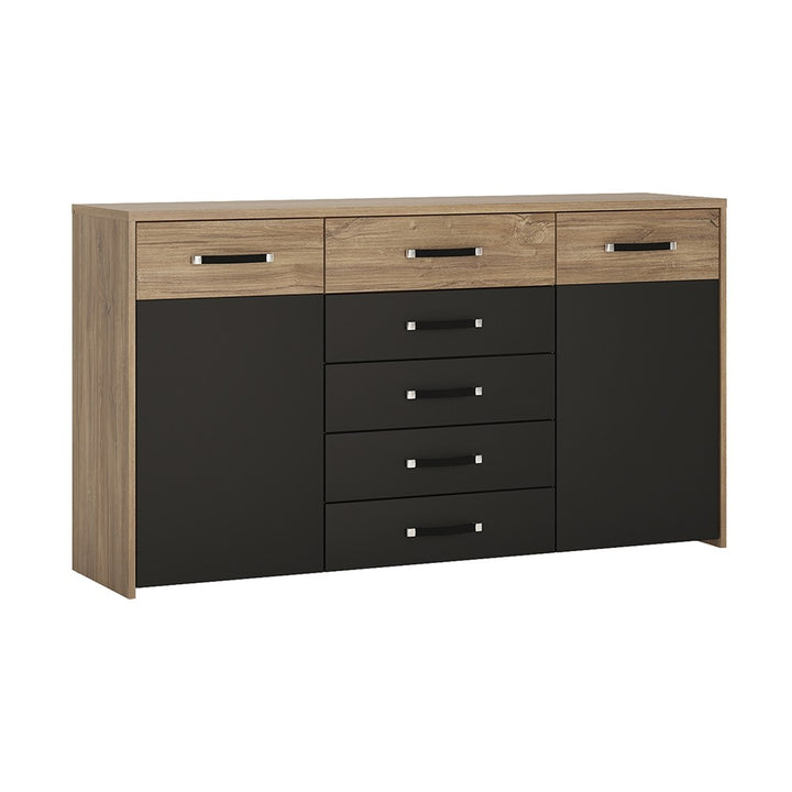 Monaco 2 door 5 drawer wide cupboard
